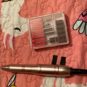Rose gold/ pink electric nail file